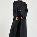 Cappotto donna Clesa lungo grigio antracite MA0575FA D3D03I02AN ISABEL MARANT 