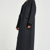 Cappotto donna Clesa lungo grigio antracite MA0575FA D3D03I02AN ISABEL MARANT 