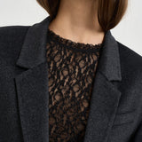 Cappotto donna Clesa lungo grigio antracite MA0575FA D3D03I02AN ISABEL MARANT 