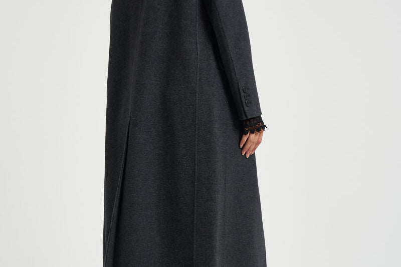 Cappotto donna Clesa lungo grigio antracite MA0575FA D3D03I02AN ISABEL MARANT 