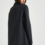 Cappotto donna Clesa lungo grigio antracite MA0575FA D3D03I02AN ISABEL MARANT 