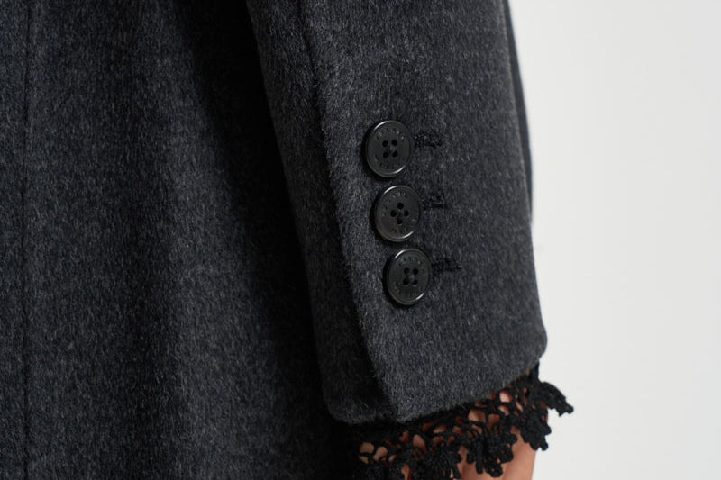 Cappotto donna Clesa lungo grigio antracite MA0575FA D3D03I02AN ISABEL MARANT 