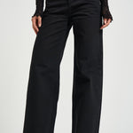 Jeans donna Lemony a gamba ampia nero PA0052FB D1H02I02FK ISABEL MARANT 