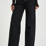 Jeans donna Lemony a gamba ampia nero PA0052FB D1H02I02FK ISABEL MARANT 