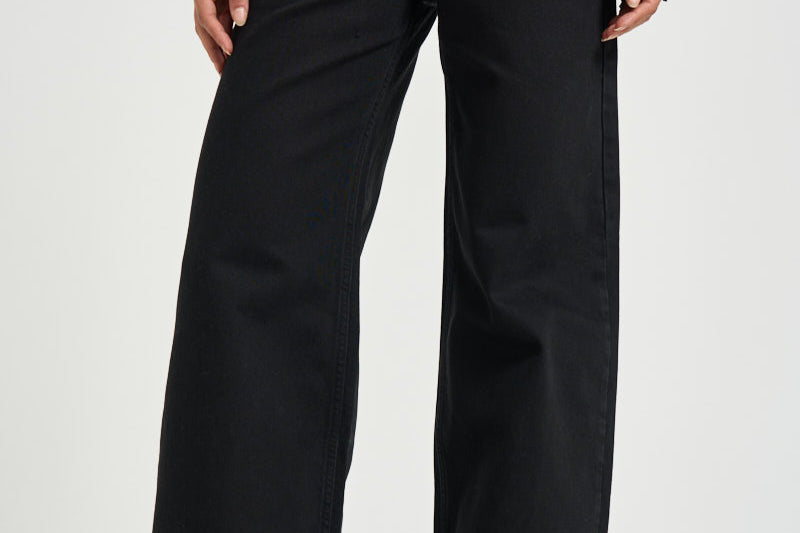 Jeans donna Lemony a gamba ampia nero PA0052FB D1H02I02FK ISABEL MARANT 