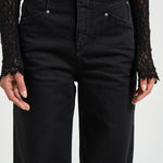 Jeans donna Lemony a gamba ampia nero PA0052FB D1H02I02FK ISABEL MARANT 