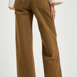 Jeans donna Lemony a gamba ampia tabacco PA0052FB D1H02I50BZ ISABEL MARANT 