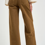 Jeans donna Lemony a gamba ampia tabacco PA0052FB D1H02I50BZ ISABEL MARANT 