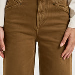 Jeans donna Lemony a gamba ampia tabacco PA0052FB D1H02I50BZ ISABEL MARANT 