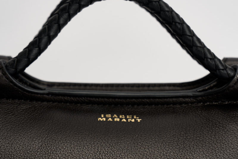 Borsa donna Pipa M in pelle nera PM0124FA D4C01M01BK ISABEL MARANT 
