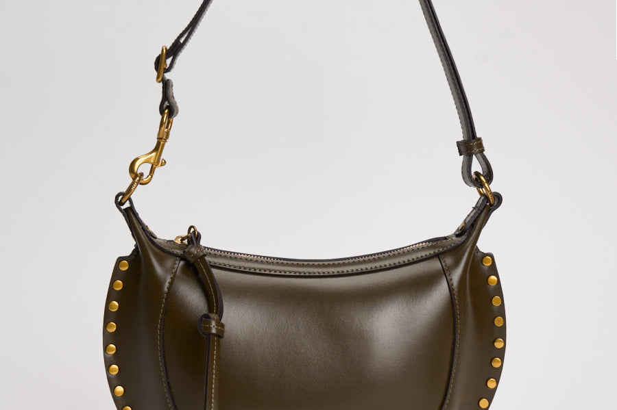 Borsa donna Oskan Moon in pelle marrone PP0003FA A1C01M67DO ISABEL MARANT 
