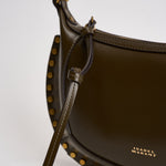 Borsa donna Oskan Moon in pelle marrone PP0003FA A1C01M67DO ISABEL MARANT 