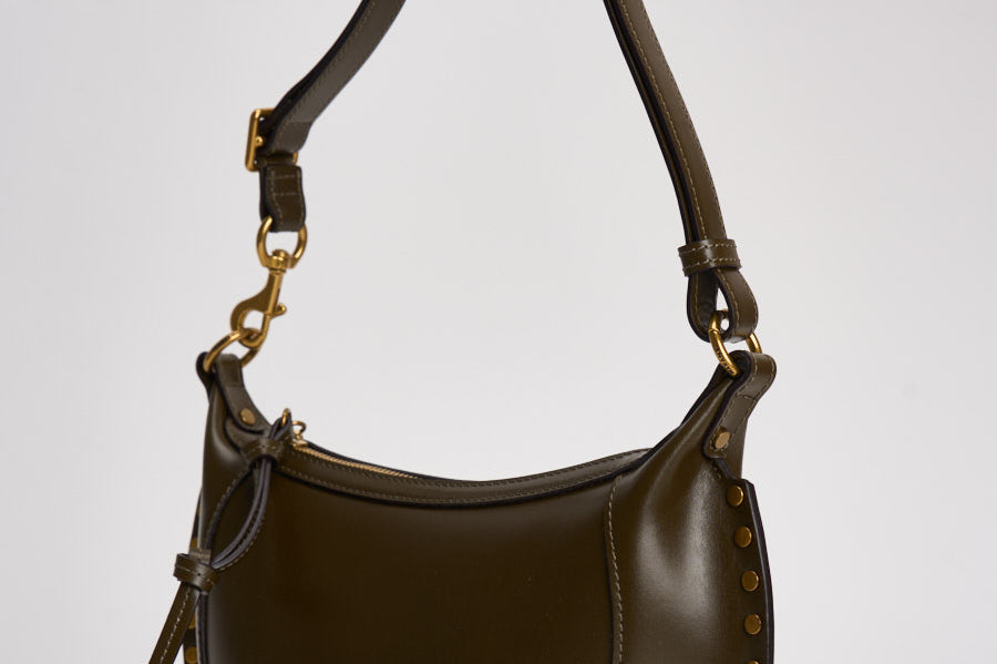 Borsa donna Oskan Moon in pelle marrone PP0003FA A1C01M67DO ISABEL MARANT 