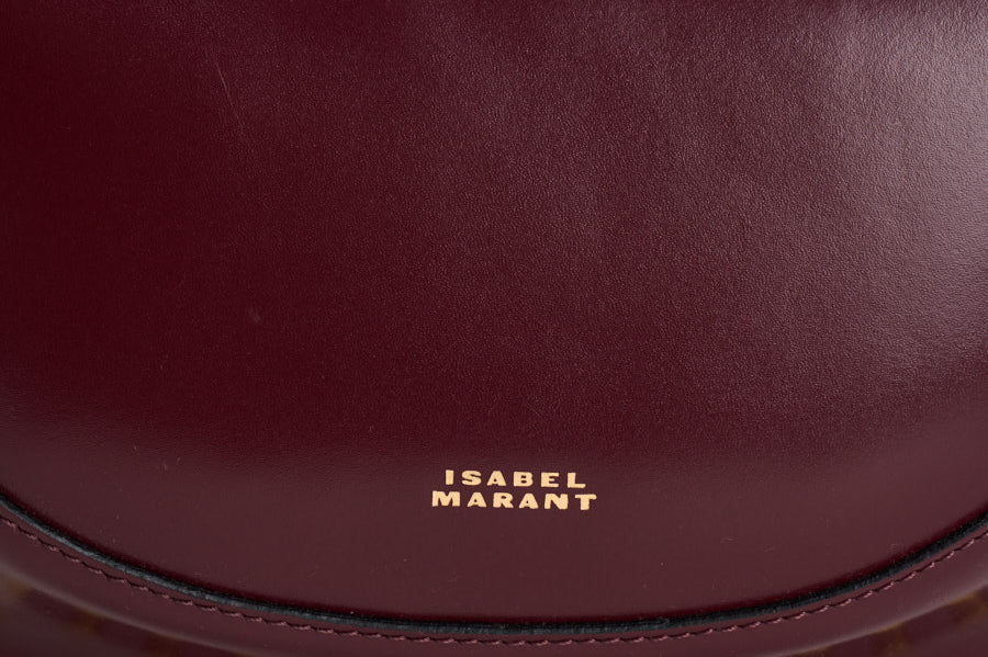 Borsa donna Oskan Moon in pelle bordeaux PP0003FA A1C01M80BY ISABEL MARANT 