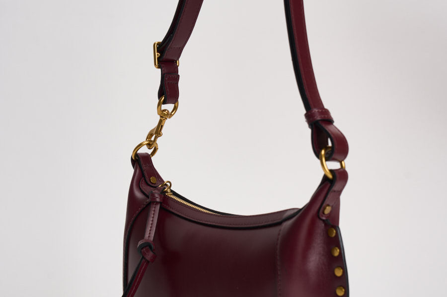 Borsa donna Oskan Moon in pelle bordeaux PP0003FA A1C01M80BY ISABEL MARANT 