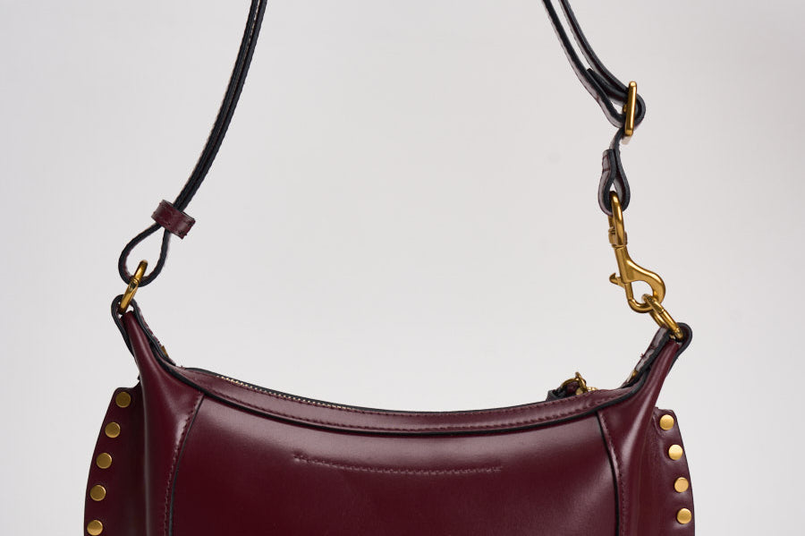 Borsa donna Oskan Moon in pelle bordeaux PP0003FA A1C01M80BY ISABEL MARANT 
