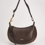 Borsa donna Oskan Moon in pelle martellata marrone PP0003FA D1C04M50CF ISABEL MARANT 