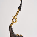 Borsa donna Oskan Moon in pelle martellata marrone PP0003FA D1C04M50CF ISABEL MARANT 