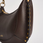Borsa donna Oskan Moon in pelle martellata marrone PP0003FA D1C04M50CF ISABEL MARANT 