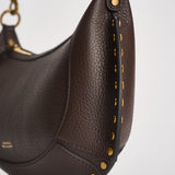 Borsa donna Oskan Moon in pelle martellata marrone PP0003FA D1C04M50CF ISABEL MARANT 