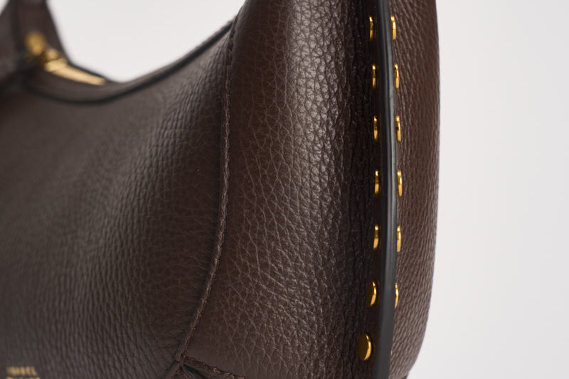 Borsa donna Oskan Moon in pelle martellata marrone PP0003FA D1C04M50CF ISABEL MARANT 