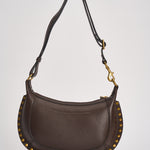 Borsa donna Oskan Moon in pelle martellata marrone PP0003FA D1C04M50CF ISABEL MARANT 