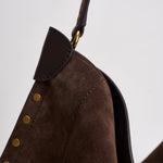 Borsa donna Oskan Hobo Soft in suede marrone PP0200FA B2C03M50CF ISABEL MARANT 