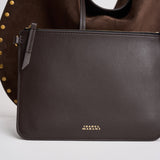 Borsa donna Oskan Hobo Soft in suede marrone PP0200FA B2C03M50CF ISABEL MARANT 