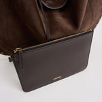 Borsa donna Oskan Hobo Soft in suede marrone PP0200FA B2C03M50CF ISABEL MARANT 