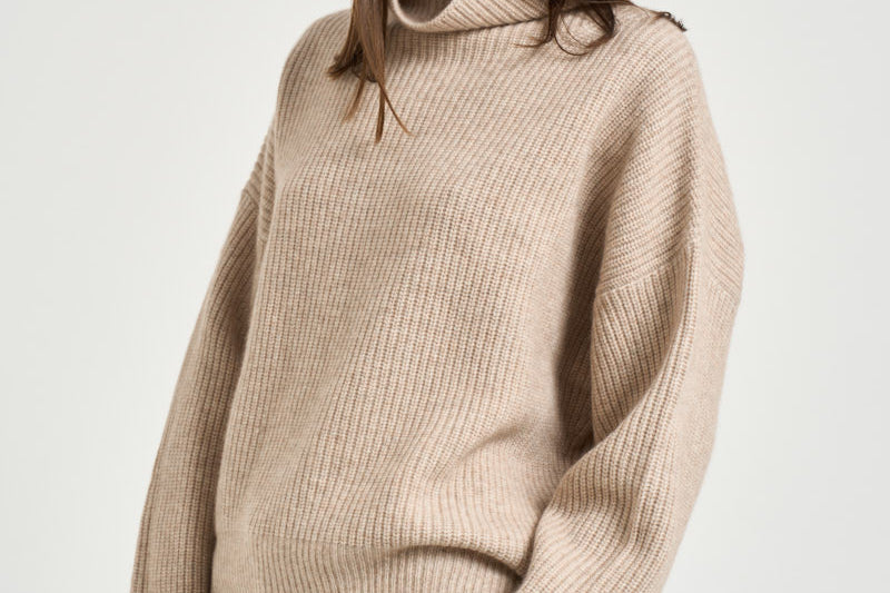 Maglia donna Brooke a collo alto beige PU0231FA B1L07I90BE ISABEL MARANT 