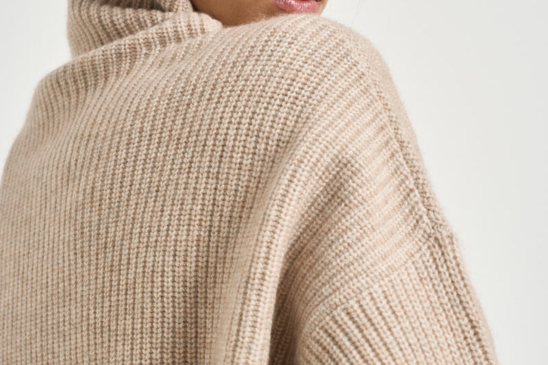 Maglia donna Brooke a collo alto beige PU0231FA B1L07I90BE ISABEL MARANT 