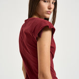 Abito donna lungo amaranto scuro RO1174FB A1N4180DB ISABEL MARANT 