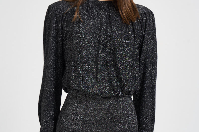 Abito donna Aliza midi nero con lurex RO1212FA D4L05I01BK ISABEL MARANT 