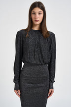 Abito donna Aliza midi nero con lurex RO1212FA D4L05I01BK ISABEL MARANT 