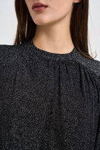 Abito donna Aliza midi nero con lurex RO1212FA D4L05I01BK ISABEL MARANT 
