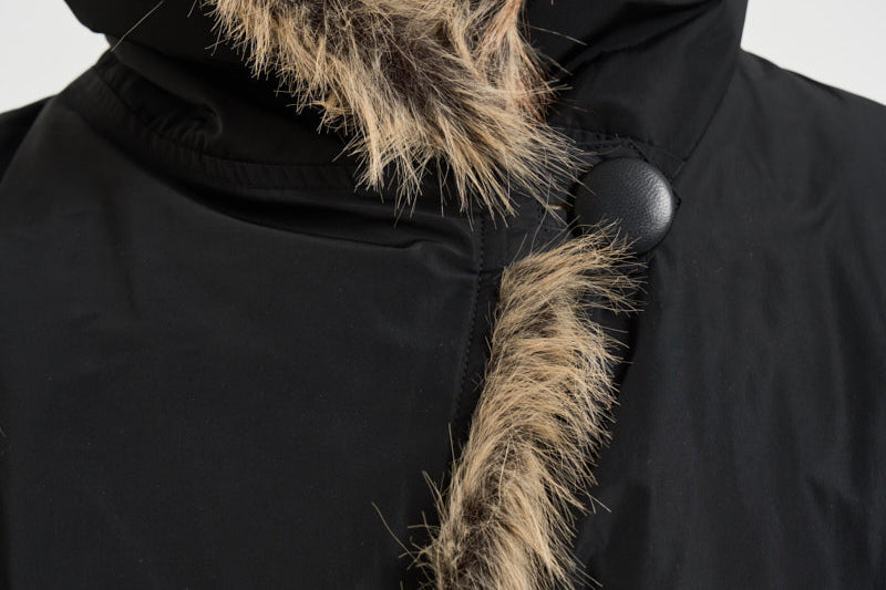 Giacca donna Charone con collo in eco-pelliccia nera VE0606FA D1C01I01BK ISABEL MARANT 