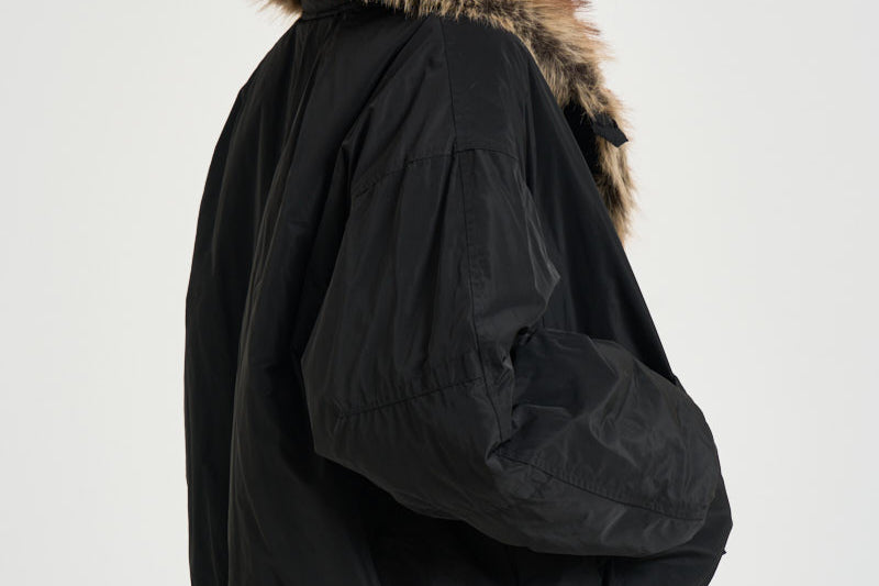 Giacca donna Charone con collo in eco-pelliccia nera VE0606FA D1C01I01BK ISABEL MARANT 