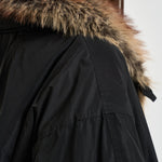 Giacca donna Charone con collo in eco-pelliccia nera VE0606FA D1C01I01BK ISABEL MARANT 