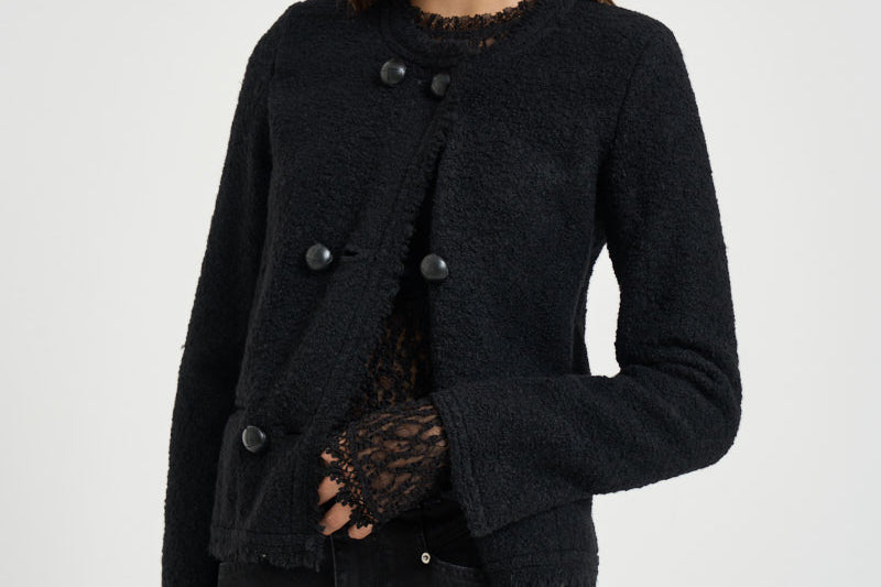 Giacca donna Suely corta nera VE0751FA D3E05I01BK ISABEL MARANT 