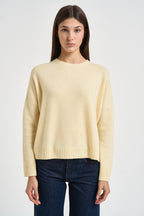 Maglia donna Amelie girocollo giallo pastello AMELIE ANIS KUJTEN 