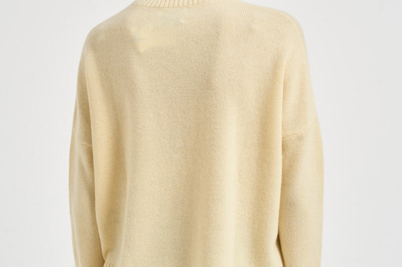 Maglia donna Amelie girocollo giallo pastello AMELIE ANIS KUJTEN 