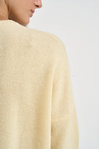 Maglia donna Amelie girocollo giallo pastello AMELIE ANIS KUJTEN 