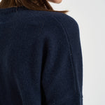 Maglia donna Amelie girocollo blu navy AMELIE MARINE KUJTEN 