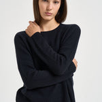 Maglia donna Amelie girocollo nera AMELIE NOIR KUJTEN 