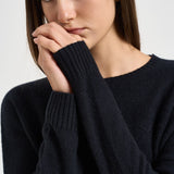 Maglia donna Amelie girocollo nera AMELIE NOIR KUJTEN 