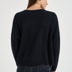 Maglia donna Amelie girocollo nera AMELIE NOIR KUJTEN 