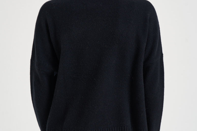 Maglia donna Amelie girocollo nera AMELIE NOIR KUJTEN 