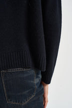 Maglia donna Amelie girocollo nera AMELIE NOIR KUJTEN 