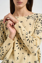 Maglia donna stampa bandana gialla MELA BANDANA 2500ANIS KUJTEN 