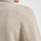 Maglia donna Tila collo alto beige chiaro TILA AVOINE KUJTEN 